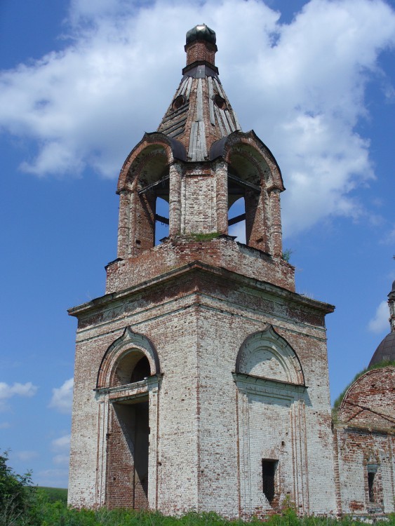 Елагино, урочище. Церковь Вознесения Господня. фасады, Колокольня