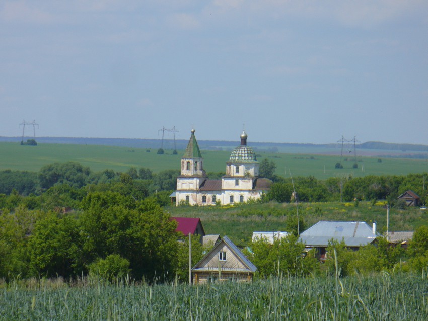 Церковь Казанской иконы Божией Матери, Черемышево (Пестречинский район, Республика Татарстан). общий вид в ландшафте