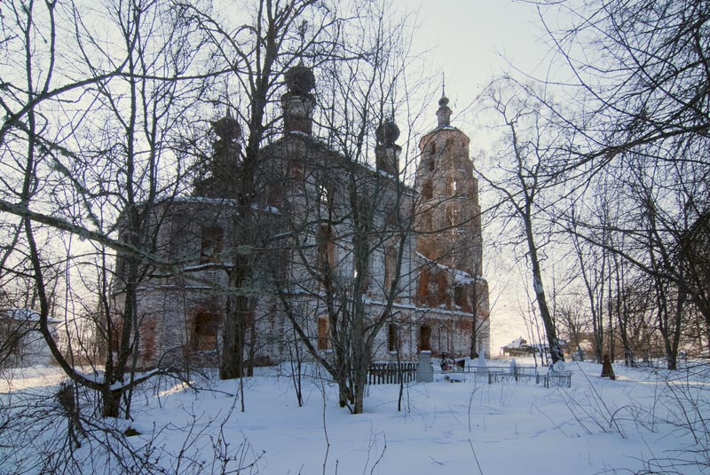Церковь Николая Чудотворца, Николо-Раменье (Пошехонский район, Ярославская область). общий вид в ландшафте