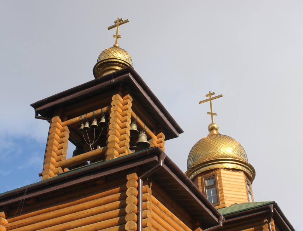 Церковь Кирилла и Мефодия, Подольск (Подольский городской округ, Московская область). архитектурные детали, Верхний ярус звона, вид с юго-запада
