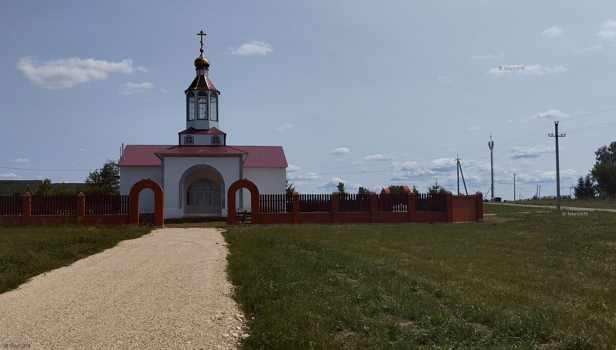 Церковь Тихона Задонского, Хутор-Берёзовка (Тербунский район, Липецкая область). общий вид в ландшафте