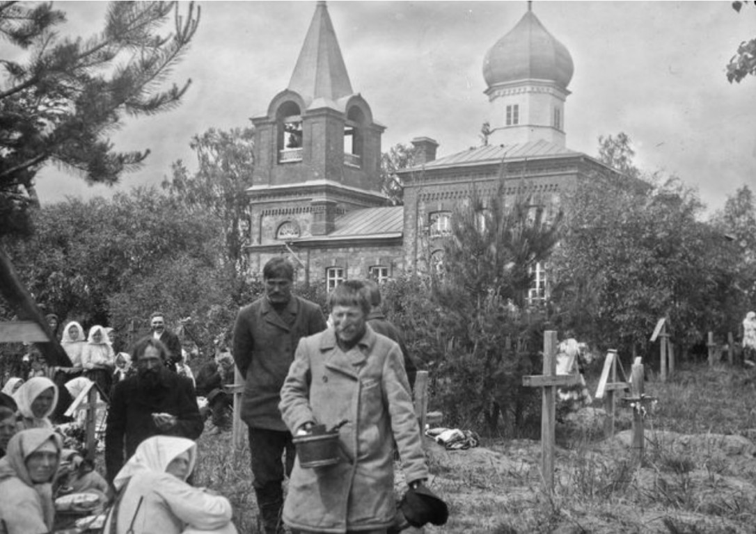 Вярска. Церковь Георгия Победоносца. архивная фотография