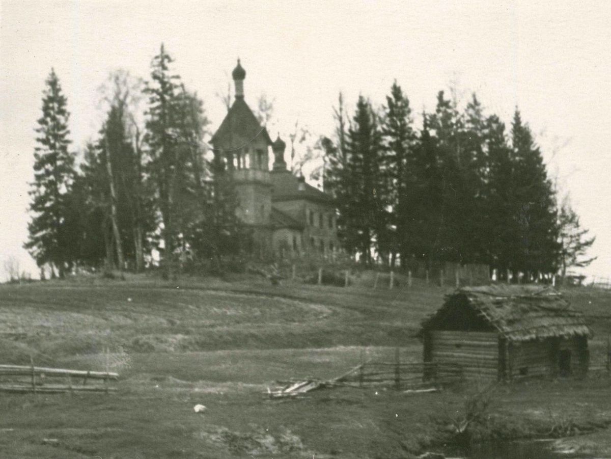 Церковь Николая Чудотворца, Горнецкое (Маловишерский район, Новгородская область). архивная фотография, Фото 1960-ых годов из фондов Новгородского музея-заповедника