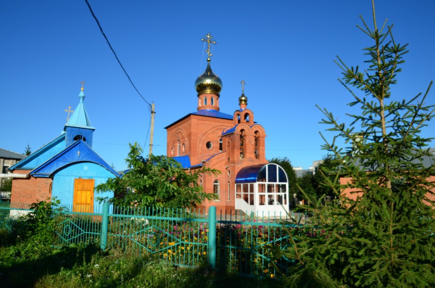 Церковь Державной иконы Божией Матери, Кугеси (Чебоксарский район, Республика Чувашия). общий вид в ландшафте