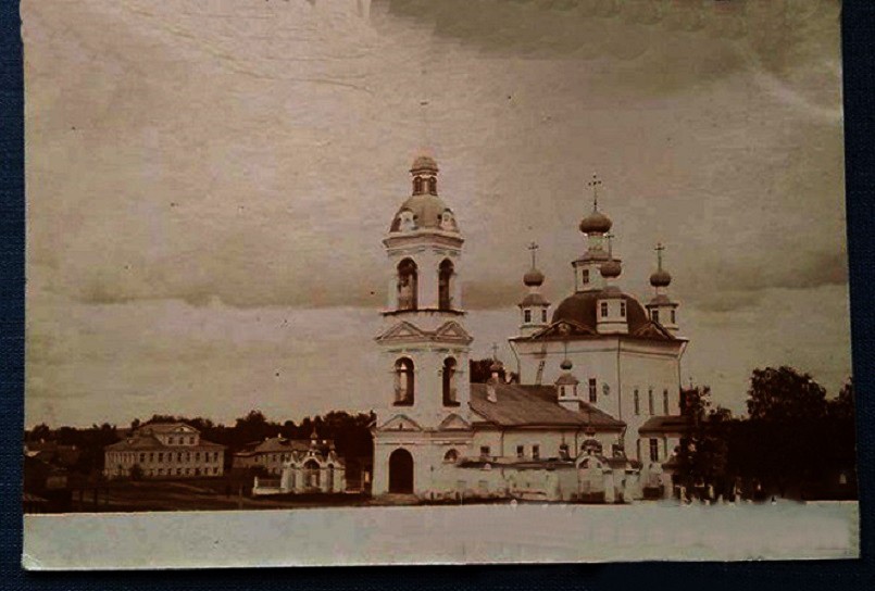 Вельск. Собор Троицы Живоначальной. архивная фотография, Почтовая фотооткрытка 1900-х годов