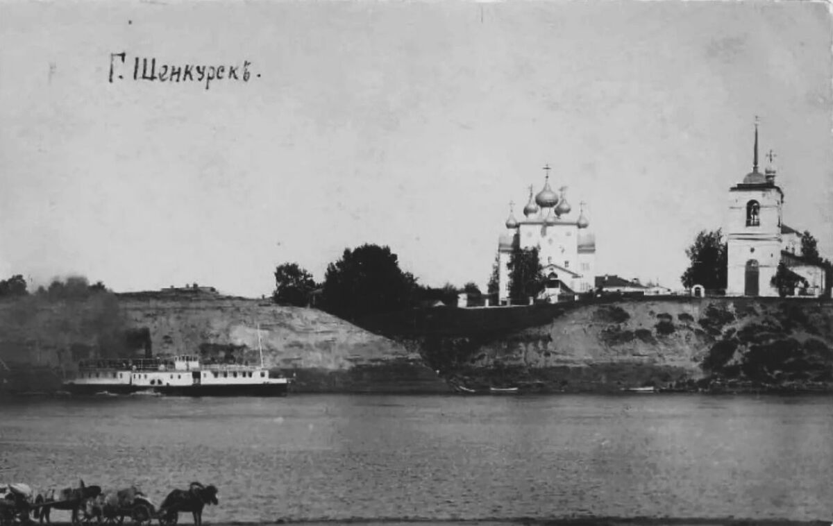 Собор Благовещения Пресвятой Богородицы, Шенкурск (Шенкурский район, Архангельская область). архивная фотография, Фото 1912-1917 гг.