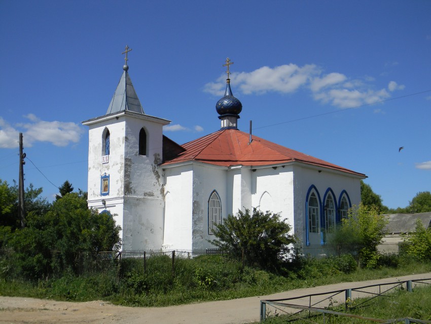 Аньково. Церковь Сергия Радонежского. общий вид в ландшафте