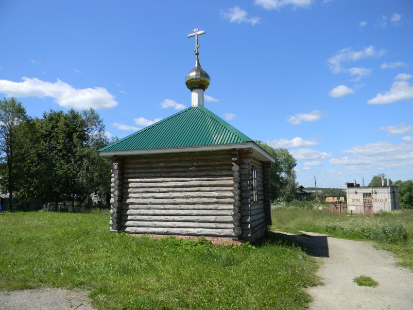 Часовня Илии Пророка, Исаевское (Ильинский район, Ивановская область). общий вид в ландшафте