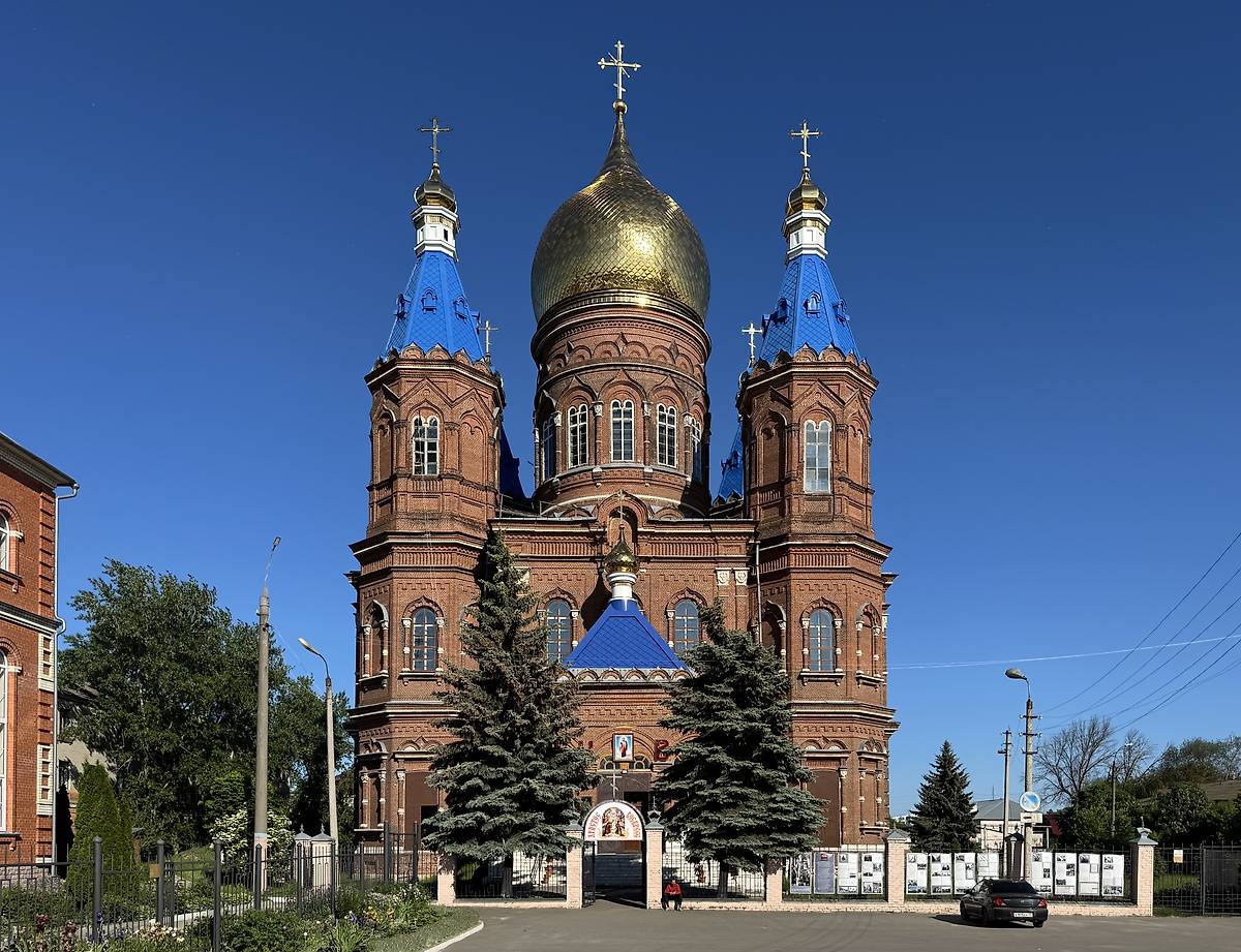 Вид с запада, фасады. Кафедральный собор Михаила Архангела, Сердобск (Сердобский район, Пензенская область)