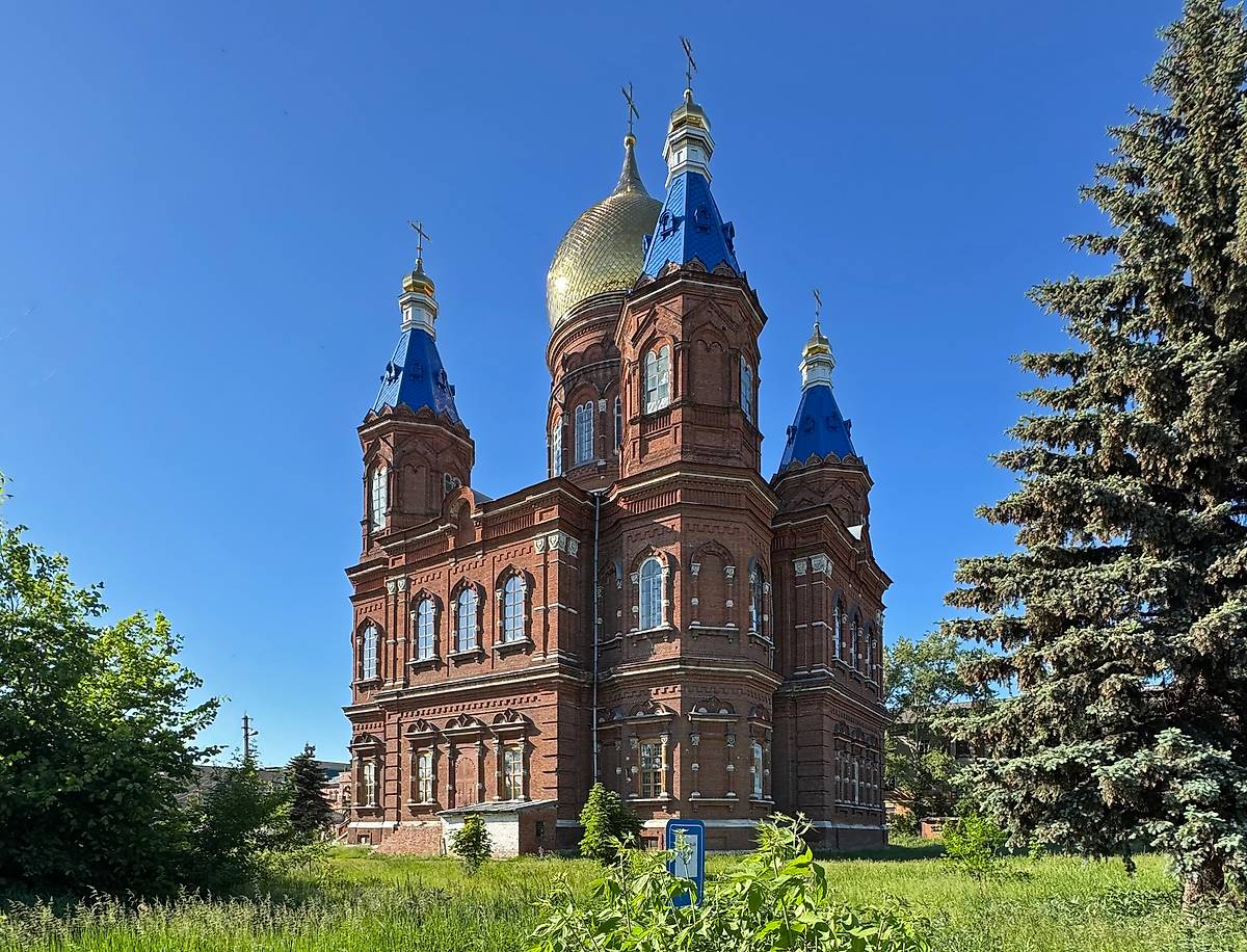 Вид с юго-востока, фасады. Кафедральный собор Михаила Архангела, Сердобск (Сердобский район, Пензенская область)