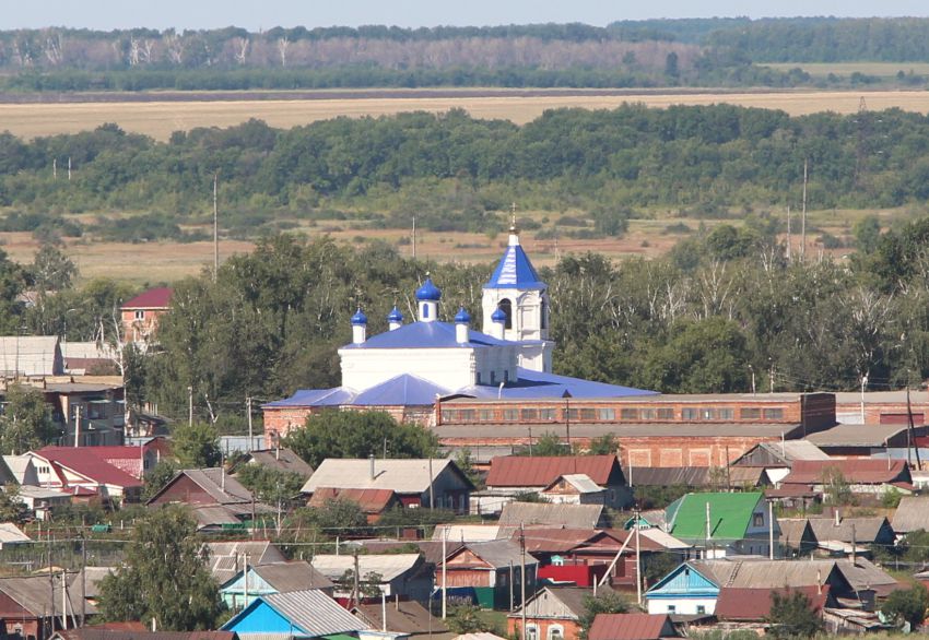 Церковь Казанской иконы Божией Матери, Пригородное (Сердобский район, Пензенская область). общий вид в ландшафте