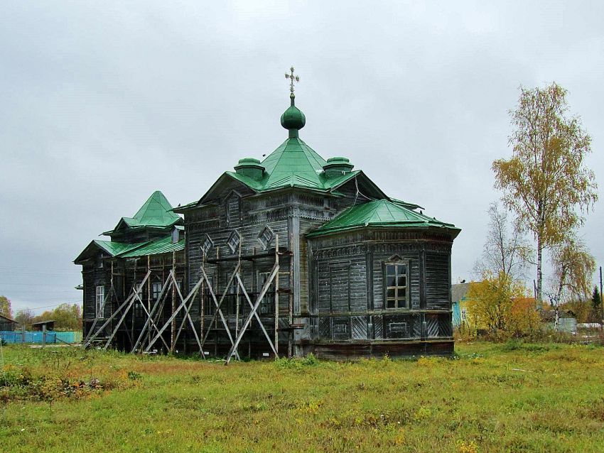 Юхнево. Церковь Николая Чудотворца. фасады, вид с юго-востока