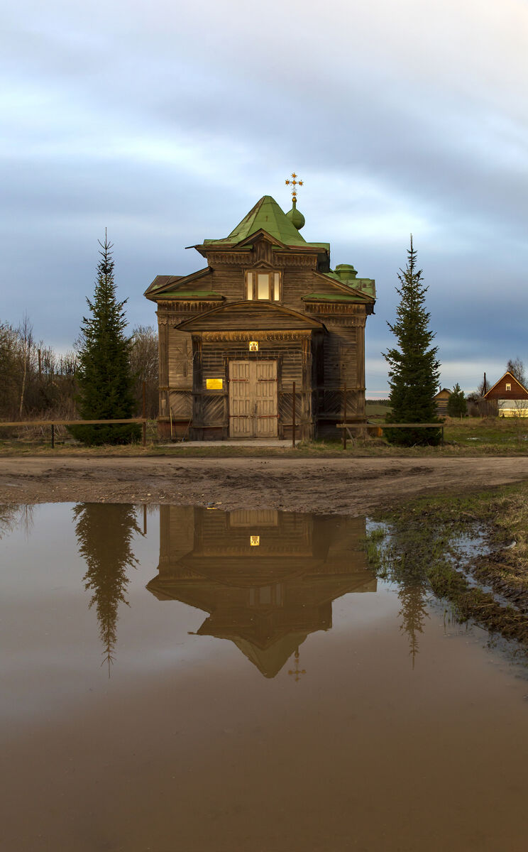 Церковь Николая Чудотворца, Юхнево (Вельский район, Архангельская область). художественные фотографии