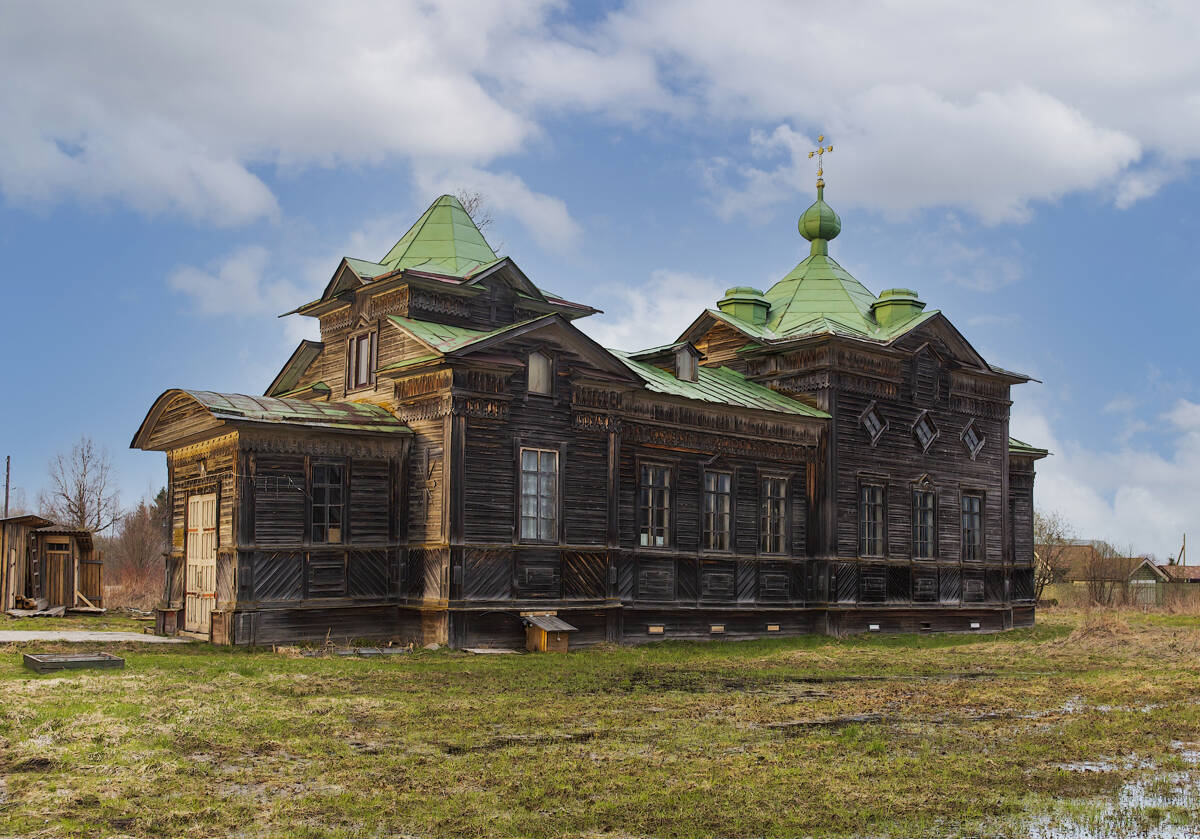 Церковь Николая Чудотворца, Юхнево (Вельский район, Архангельская область). фасады