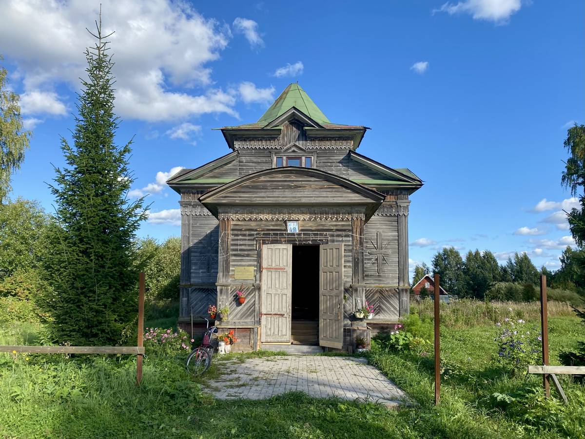 Западный фасад, фасады. Церковь Николая Чудотворца, Юхнево (Вельский район, Архангельская область)