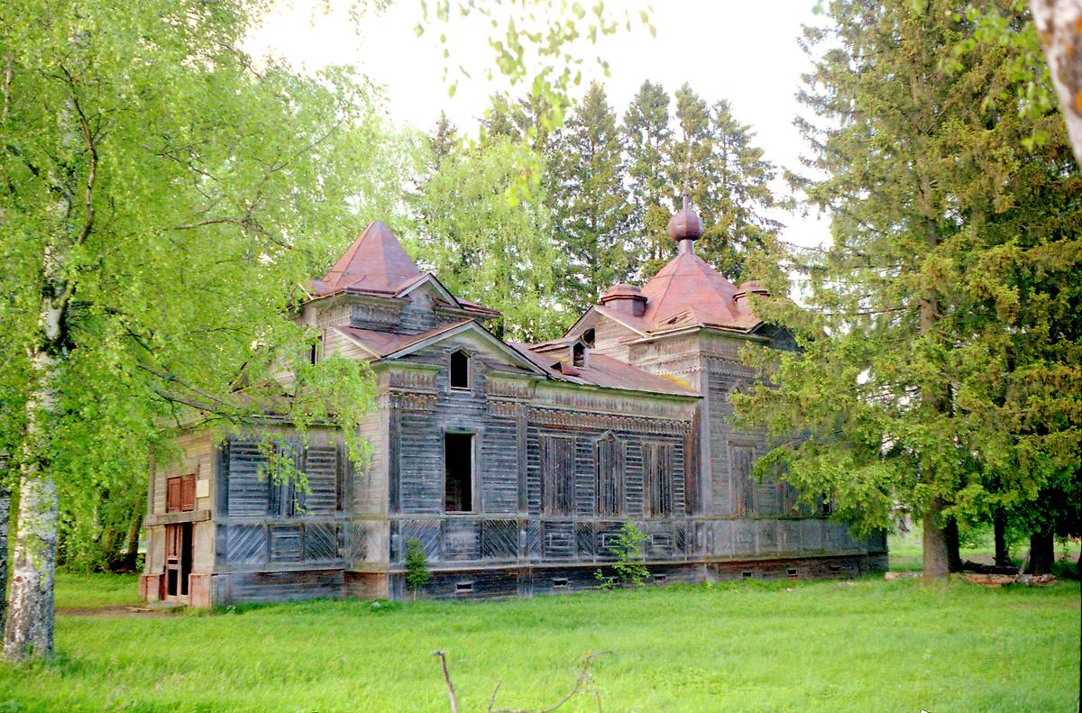фасады. Церковь Николая Чудотворца, Юхнево (Вельский район, Архангельская область)