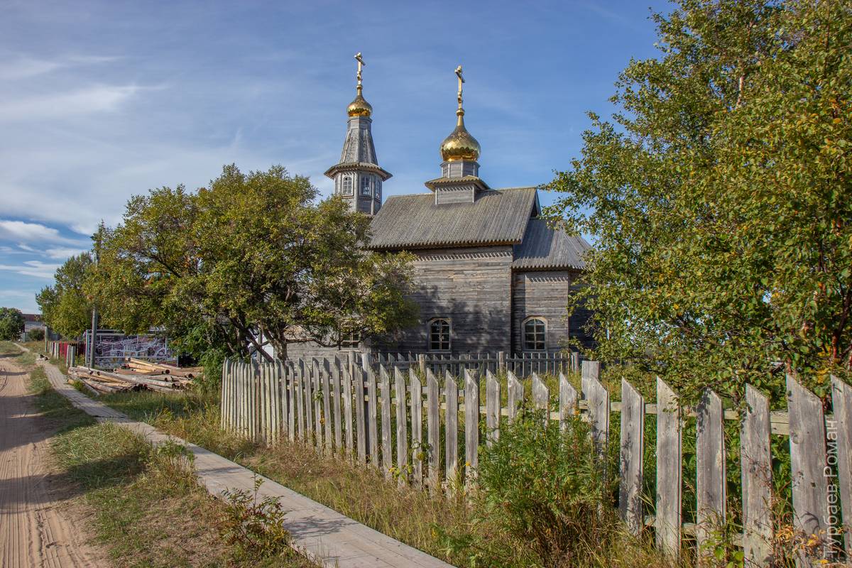 Церковь Сретения Господня (новая), Кузомень (Терский район, Мурманская область). фасады, Вид с юга