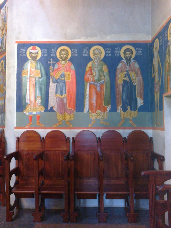 Николаевский Малицкий мужской монастырь. Церковь Покрова Пресвятой Богородицы, Николо-Малица (Калининский район, Тверская область). интерьер и убранство, Стасидии в Покровском храме Николо-Малицкого монастыря.