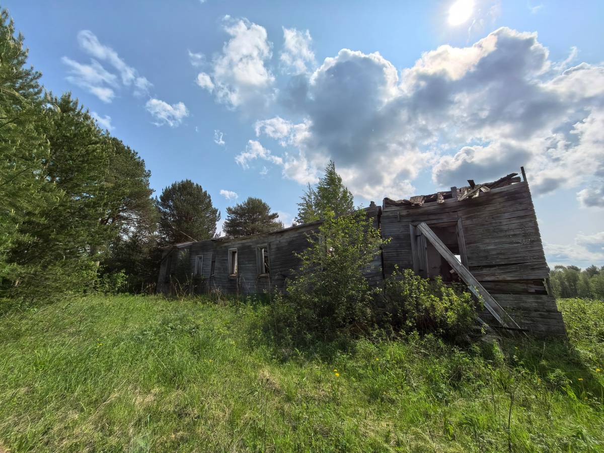 Церковь Рождества Пресвятой Богородицы, Чуроз-гора (Средь-Мехреньга) (Холмогорский район, Архангельская область). фасады, Северная сторона.