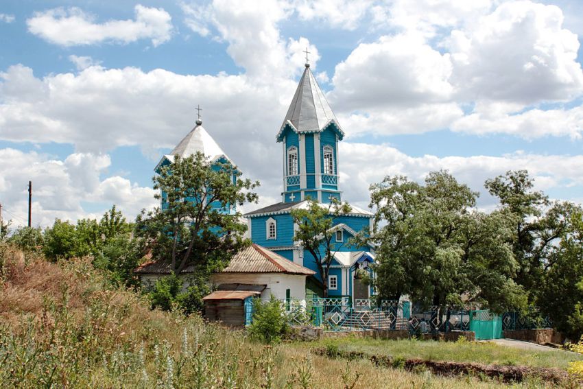Церковь Екатерины, Краснодонецкая (Белокалитвинский район, Ростовская область). общий вид в ландшафте