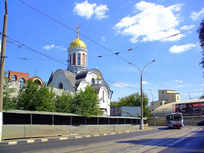 Церковь Сретения Господня при Патриаршем центре духовного развития детей и молодежи, Даниловский (Южный административный округ (ЮАО), г. Москва). фасады