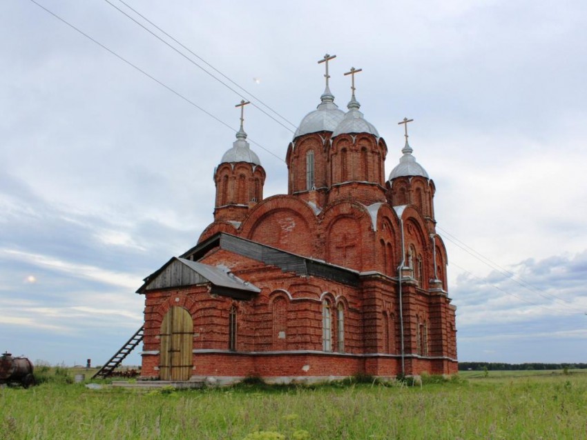 Шотова. Церковь Покрова Пресвятой Богородицы. фасады, Вид с юго-запада