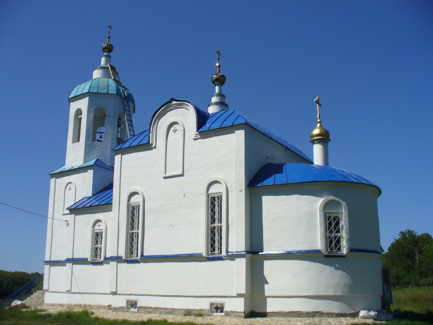 Церковь Тихвинской иконы Божией Матери, Соболевское (Верхнеуслонский район, Республика Татарстан). фасады, Вид с юго-западной стороны