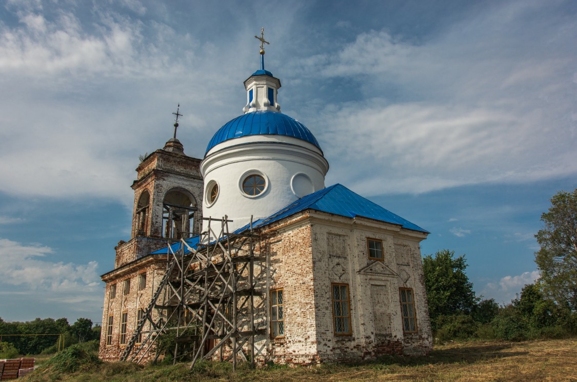 Уланово. Церковь Спаса Преображения. фасады