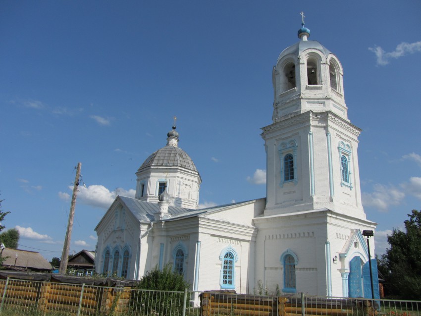 Церковь Вознесения Господня, Балдаево (Ядринский район, Республика Чувашия). общий вид в ландшафте