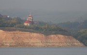Церковь Рождества Христова, Вид с Волги сверху<br>, Буртасы, Камско-Устьинский район, Республика Татарстан