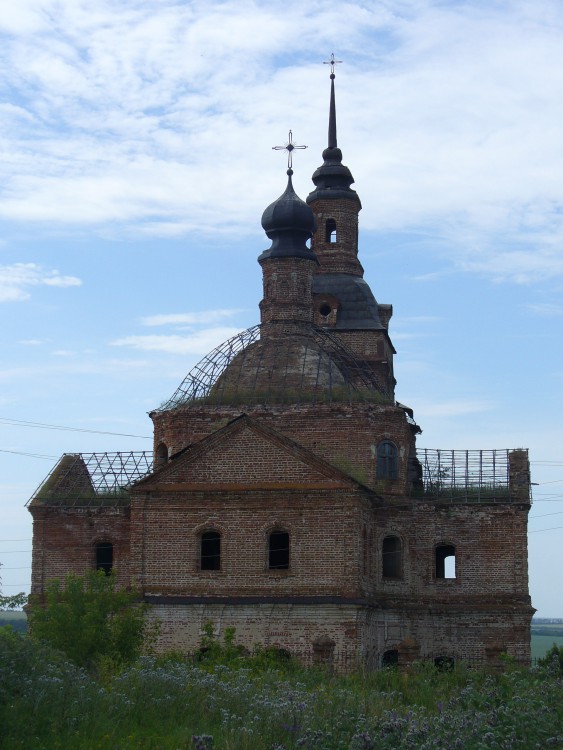 Церковь Троицы Живоначальной, Ямбухтино (Тетюшский район, Республика Татарстан). фасады