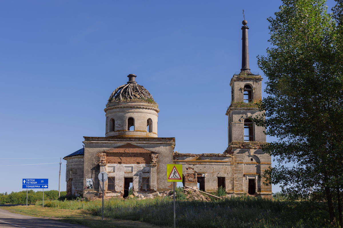 Церковь Николая Чудотворца, Карланга, урочище (Тетюшский район, Республика Татарстан). фасады