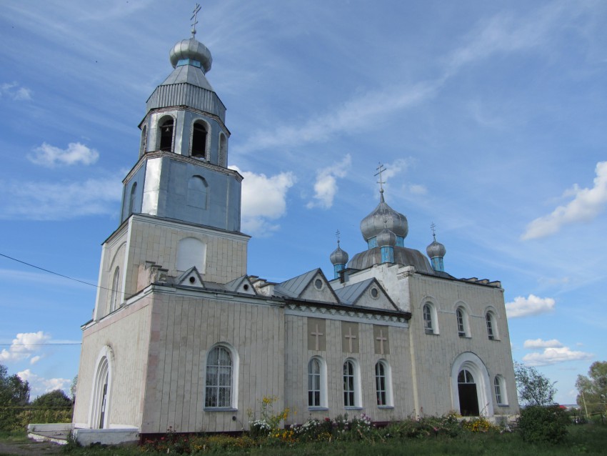 Ибреси. Церковь Николая Чудотворца. общий вид в ландшафте