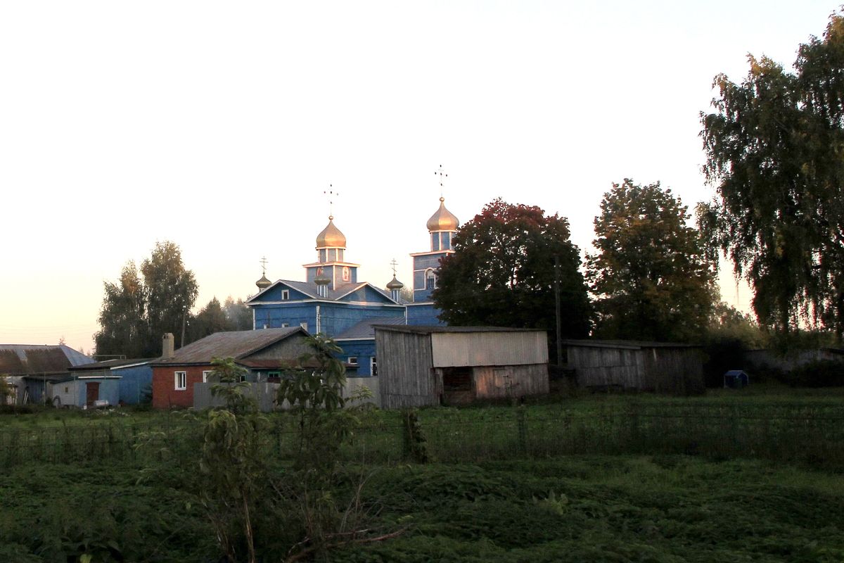 Церковь Покрова Пресвятой Богородицы, Климово (Ибресинский район, Республика Чувашия). общий вид в ландшафте