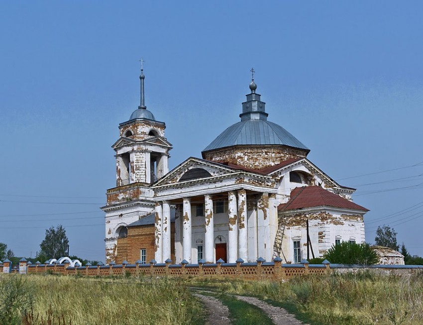 Церковь Николая Чудотворца, Анастасово (Порецкий район, Республика Чувашия). общий вид в ландшафте