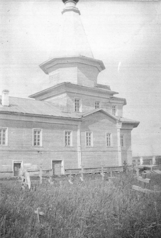 Церковь Введения во храм Пресвятой Богородицы, Ромашевский Погост (Тарногский район, Вологодская область). архивная фотография, Фото Д. В. Милеева. ИИМК РАН