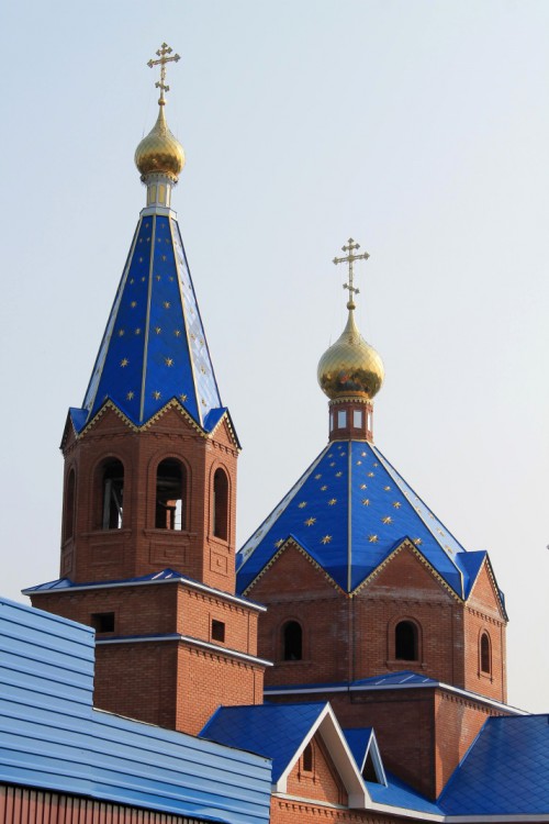 Церковь Рождества Христова (новая), Шемурша (Шемуршинский район, Республика Чувашия). общий вид в ландшафте