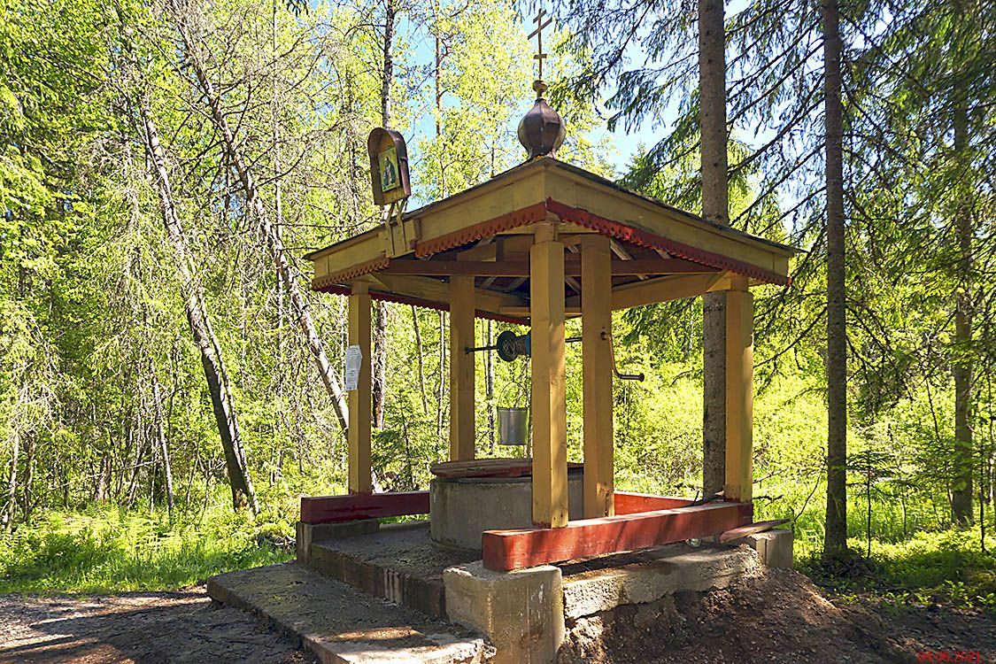 Часовня Серафима Саровского, Окуловка (Окуловский район, Новгородская область). фасады, Колодец