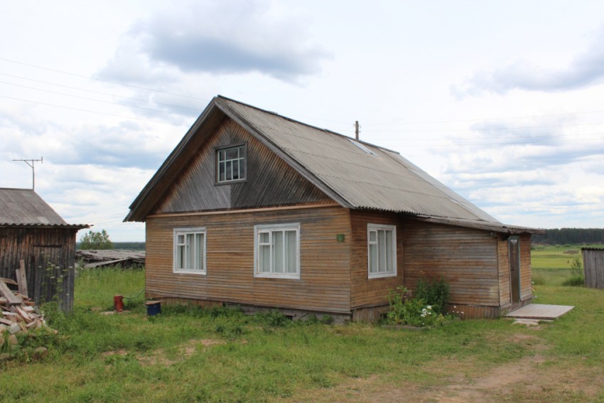 Веркола. Молитвенный дом Николая Чудотворца. общий вид в ландшафте, Вид с северо-запада