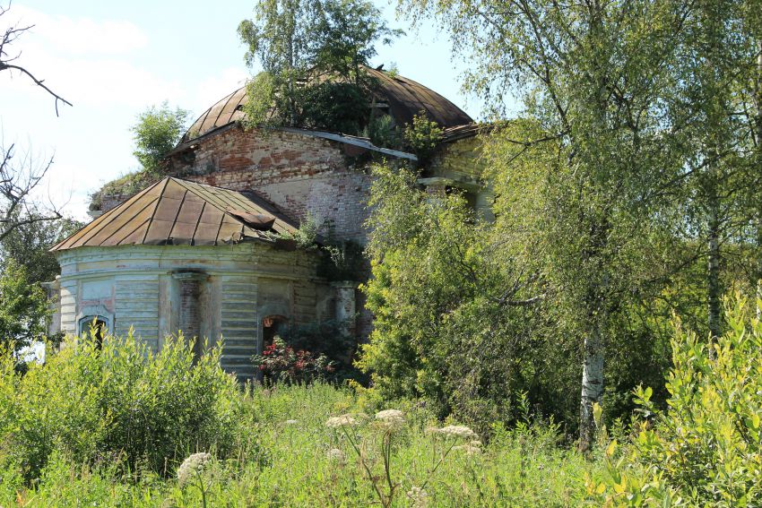 Церковь Воскресения Словущего, Нефедьево (Ординская волость) (Угличский район, Ярославская область). общий вид в ландшафте