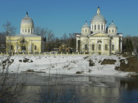 Торжок. Храмовый комплекс. Собор Преображения Господня и церковь Входа Господня в Иерусалим
