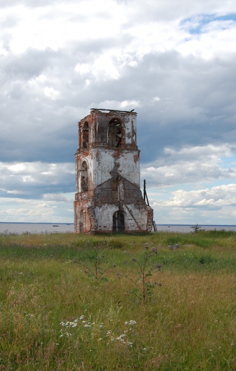 Церковь Рождества Пресвятой Богородицы, Морщихинская (Нокола) (Каргопольский район, Архангельская область). общий вид в ландшафте