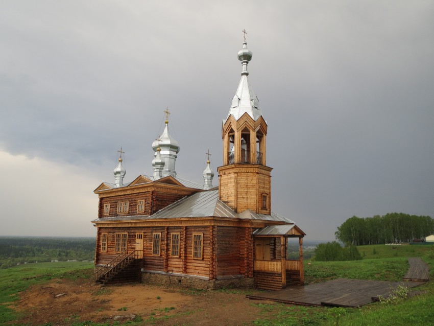 Церковь Илии Пророка из с. Бигичи (копия), Чердынь (Чердынский район, Пермский край). фасады, вид с северо-запада