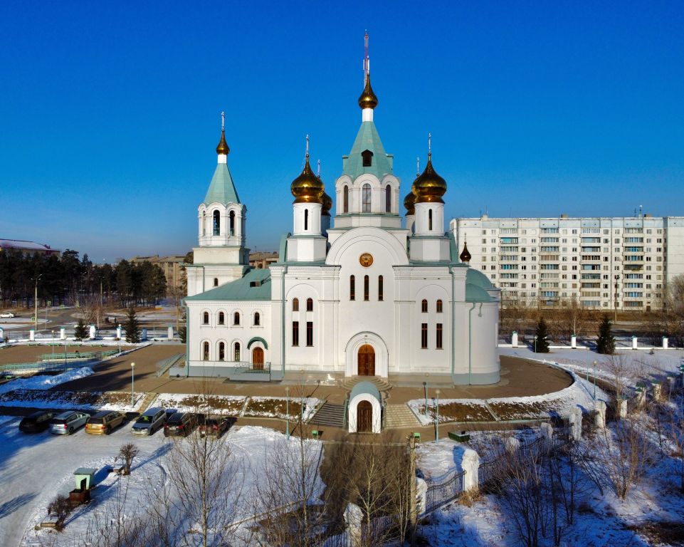 Кафедральный собор Троицы Живоначальной, Ангарск (Ангарский район, Иркутская область). фасады, Вид с юга