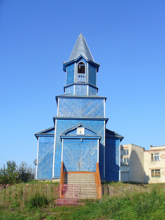 Чувашское Дрожжаное. Церковь Покрова Пресвятой Богородицы. фасады