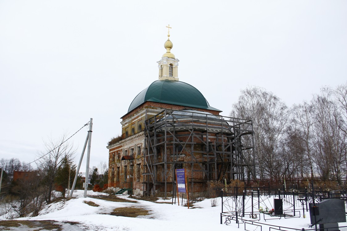 Церковь Троицы Живоначальной, Троицкие Борки (Луховицкий городской округ, Московская область). фасады