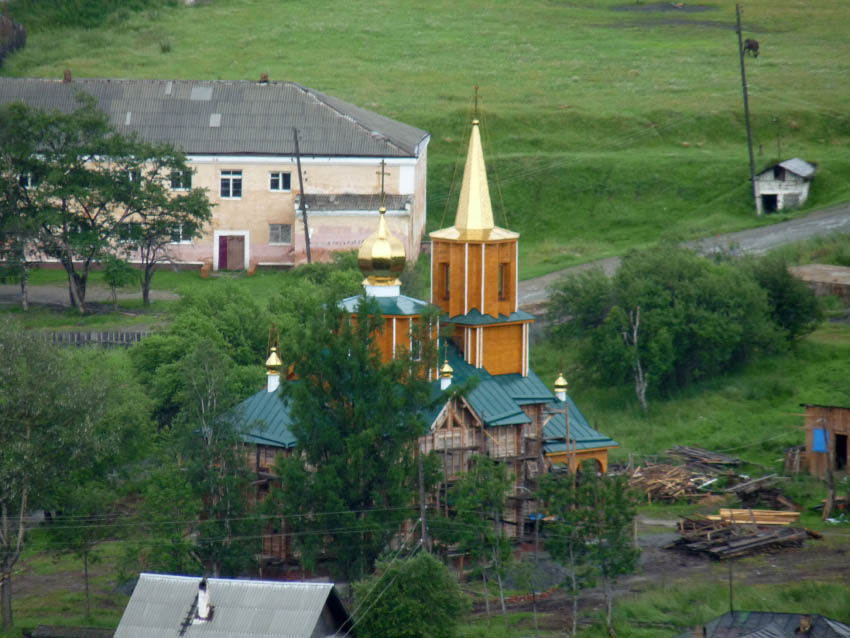 Култук. Церковь Николая Чудотворца. общий вид в ландшафте
