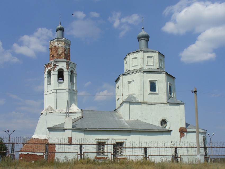 Церковь Происхождения Честных Древ Креста Господня, Новоспасск (Алексеевский район, Республика Татарстан). фасады