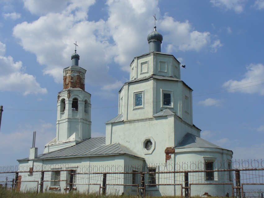 Новоспасск. Церковь Происхождения Честных Древ Креста Господня. фасады