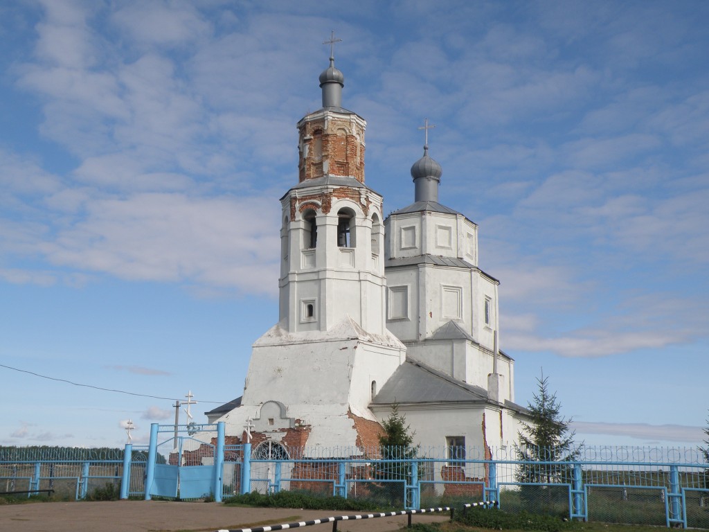 Церковь Происхождения Честных Древ Креста Господня, Новоспасск (Алексеевский район, Республика Татарстан). фасады